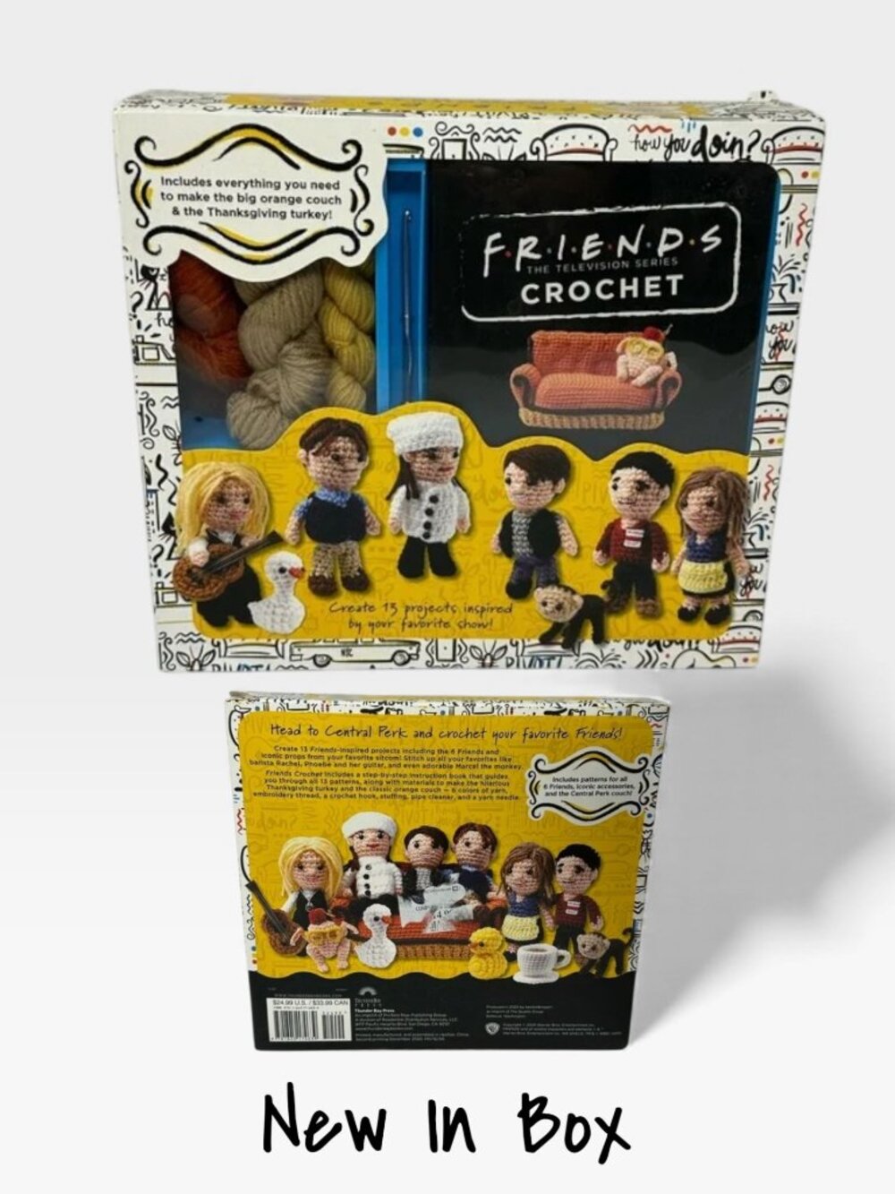 Friends TV Show Complete DIY Crochet Kit Make 13 Characters & Accessories New